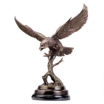 Eagle in Flight Bronze Statue